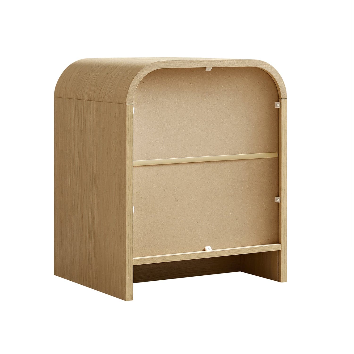 Marcel 2-Drawer Bedside Table, Light Oak
